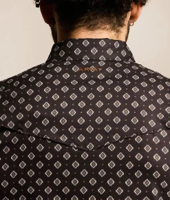 Ariat VentTEK Fitted Western Shirt Black Sale