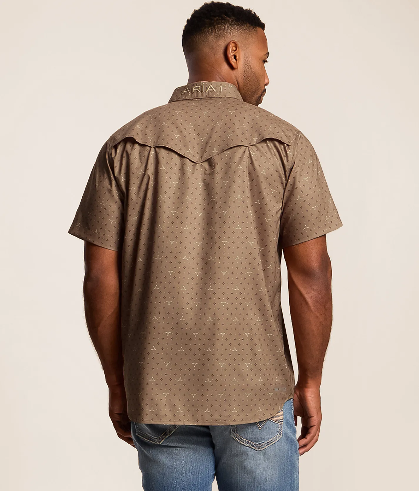 Tops | Ariat VentTEK Fitted Western Shirt Fossil