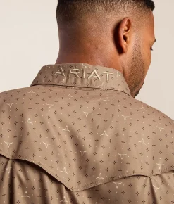 Tops | Ariat VentTEK Fitted Western Shirt Fossil