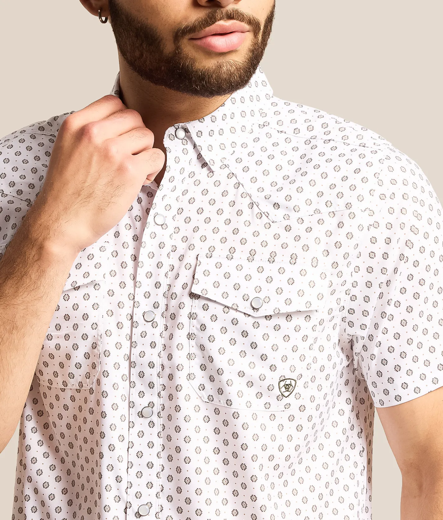 Tops | Ariat VentTEK Fitted Western Shirt White