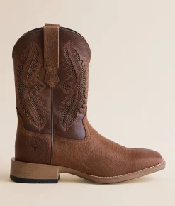 Ariat VentTEK Leather Cowboy Boot Earth Mack Brown Clearance