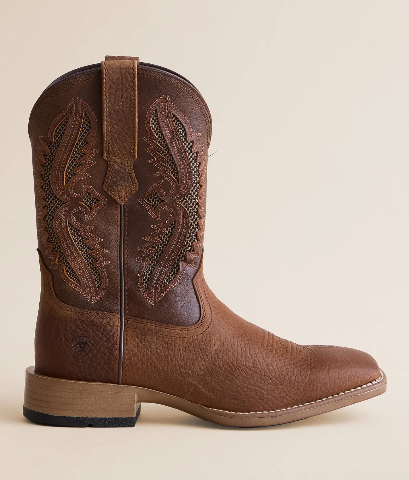 Ariat VentTEK Leather Cowboy Boot Earth Mack Brown Clearance