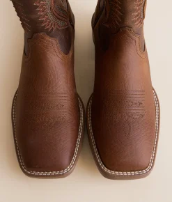 Ariat VentTEK Leather Cowboy Boot Earth Mack Brown Clearance