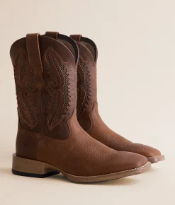 Ariat VentTEK Leather Cowboy Boot Earth Mack Brown Clearance