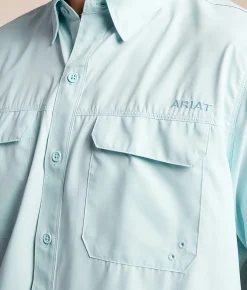Ariat VentTEK Outbound Fitted Western Shirt Blue Glow Discount