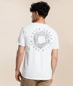 Veece Verbal Vortex T-Shirt White New