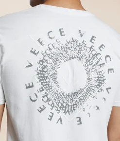 Veece Verbal Vortex T-Shirt White New