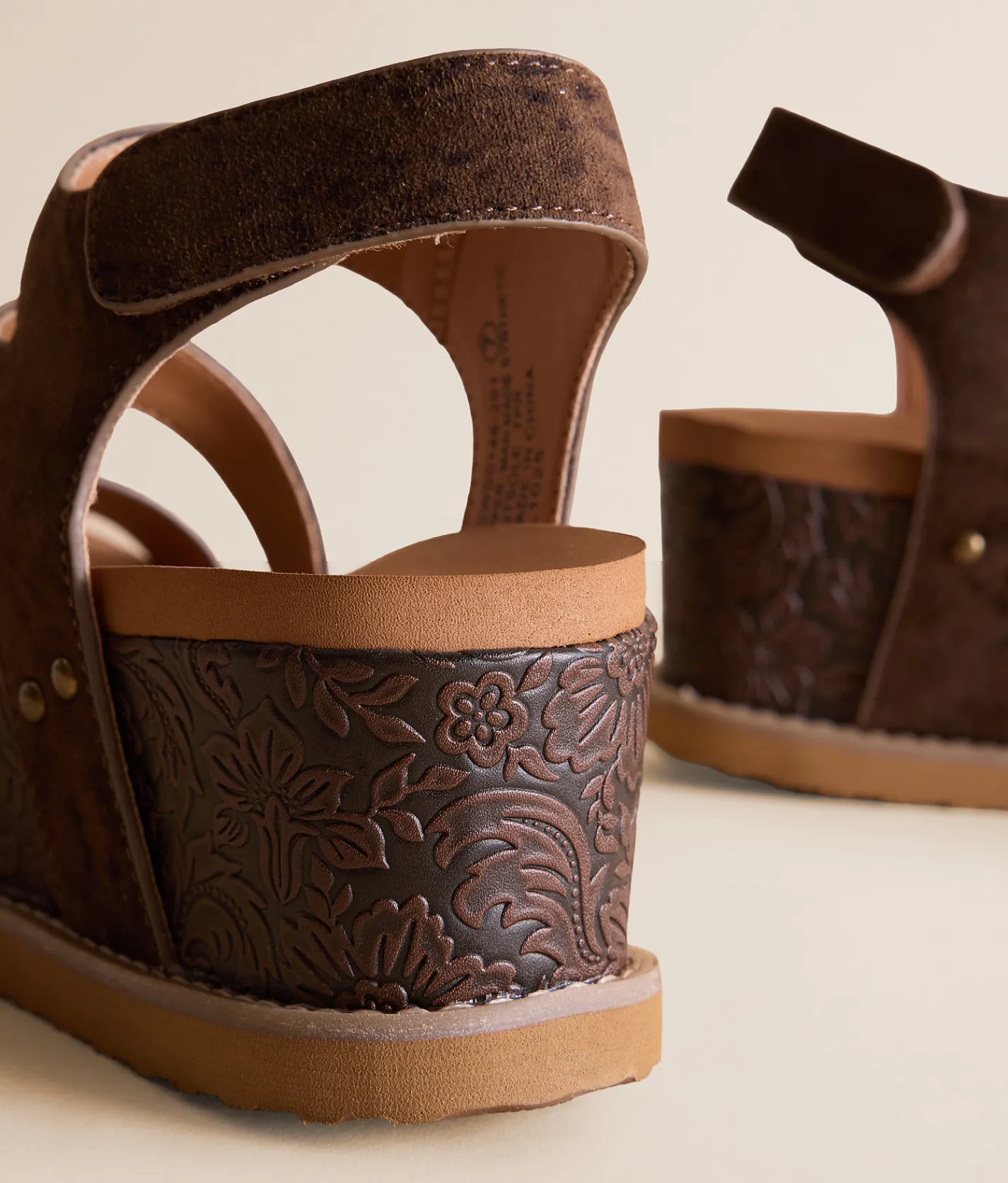 Shoes | Very G Verde Trail Leopard Wedge Sandal Chocolate