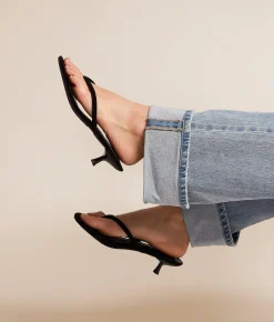 Shoes | Mia Veronikah Kitten Heel Sandal Black