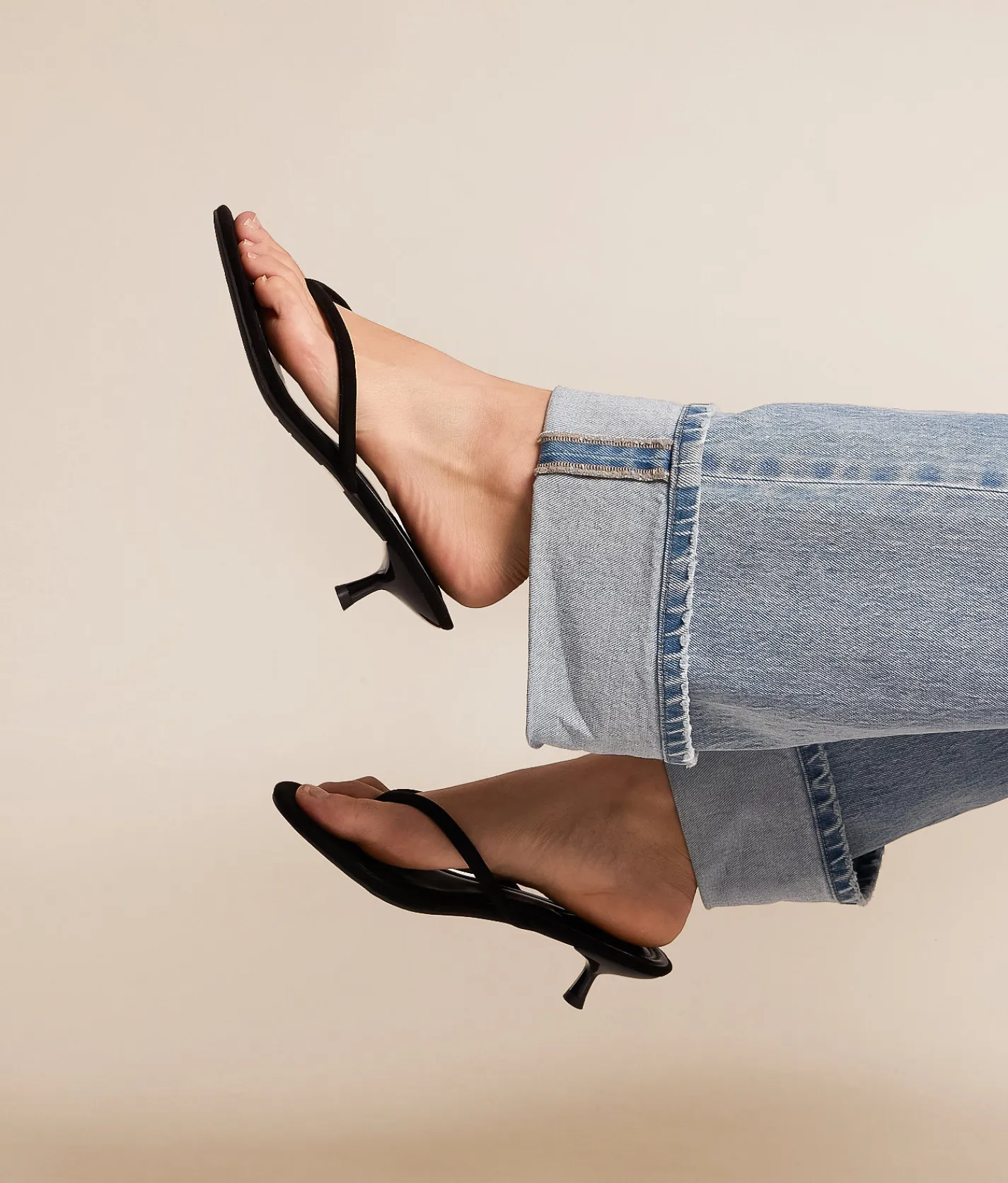 Shoes | Mia Veronikah Kitten Heel Sandal Black