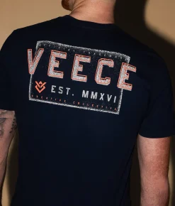 Tops|Graphic T-Shirts | Veece Verticals T-Shirt Navy