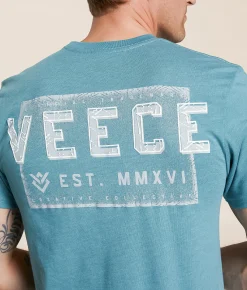 Veece Vertical T-Shirt Canton Blue Heather