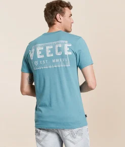 Veece Vertical T-Shirt Canton Blue Heather