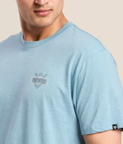 Tops|Graphic T-Shirts | Veece Verticle Wave T-Shirt Storm Blue Ski Blue