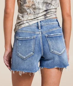 Bottoms|Shorts | VERVET by Flying Monkey VERVET Rebecca High Rise Stretch Short Disarming