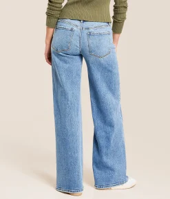 VERVET by Flying Monkey V-Front Wide Leg Stretch Jean Declutter Hot