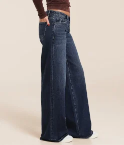 VERVET by Flying Monkey V-Front Wide Leg Stretch Jean Hebe Hot