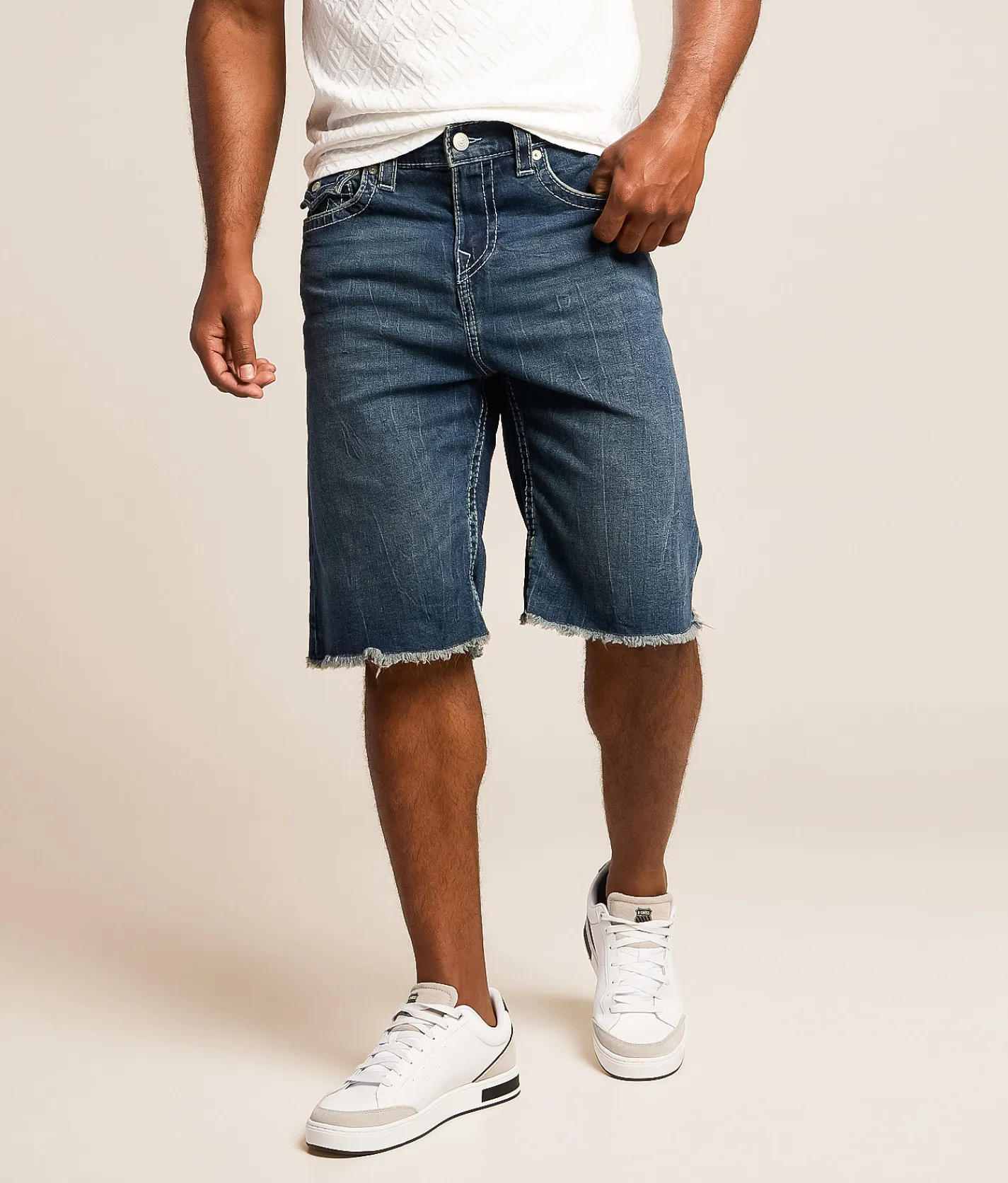 Bottoms|Shorts | True Religion Vinny Stretch Short Medium Wash