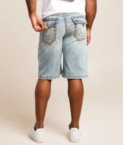 True Religion Vinny Stretch Short Shattered Medium Indigo Best