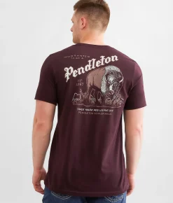 Graphic T-Shirts | Pendleton Vintage Buffalo T-Shirt Oxblood