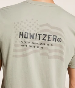Howitzer Vintage Flag T-Shirt Plaza Taupe Sale