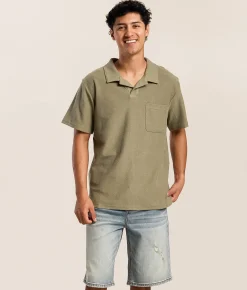 Tops | Rhythm Vintage French Terry Polo Sage