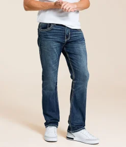 Buckle Black Vintage Nine Straight Stretch Jean Parkwood Discount
