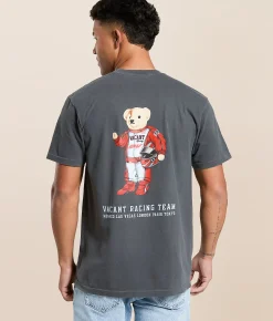 Tops | Pretty Vacant Vintage Race Bear T-Shirt Washed Black