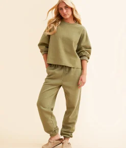 Champion® Vintage Reverse Weave Jogger Outdoor Olive Green Outlet