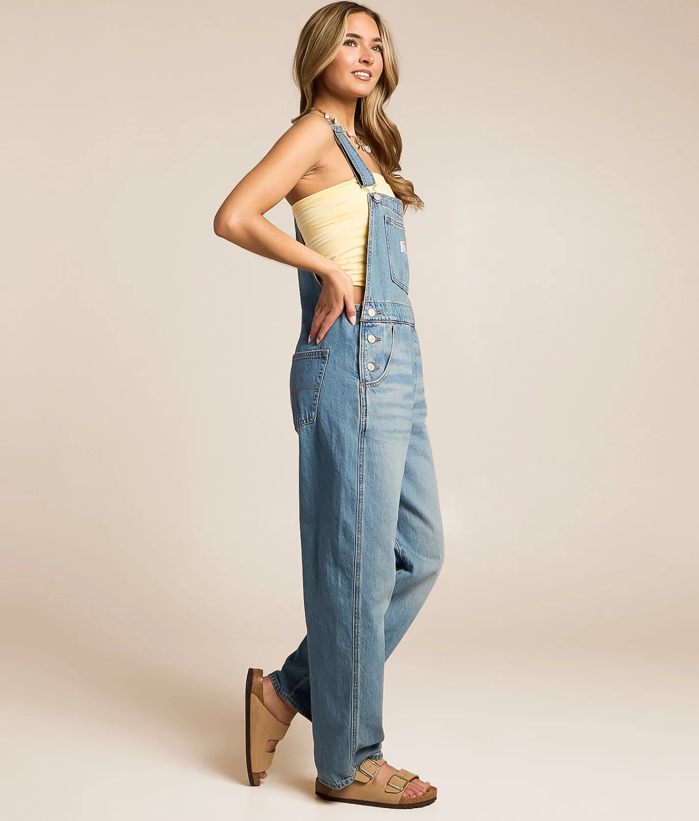 Levi's® Vintage Straight Denim Overalls File Away Hot
