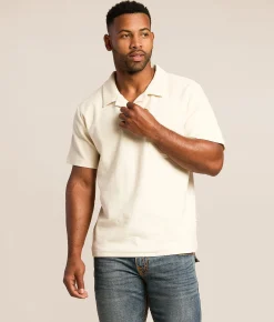 Rhythm Vintage Terry Polo Natural Discount