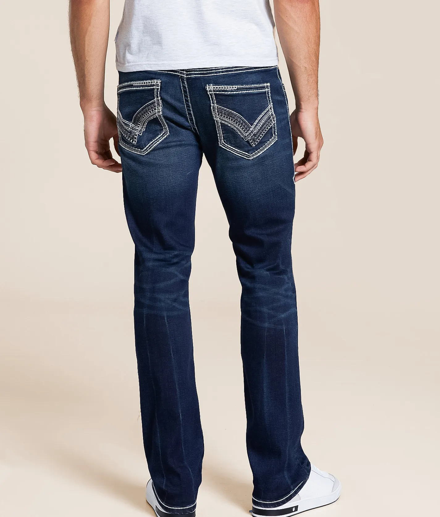 Buckle Black Vintage Three Straight Stretch Jean Pecos Sale