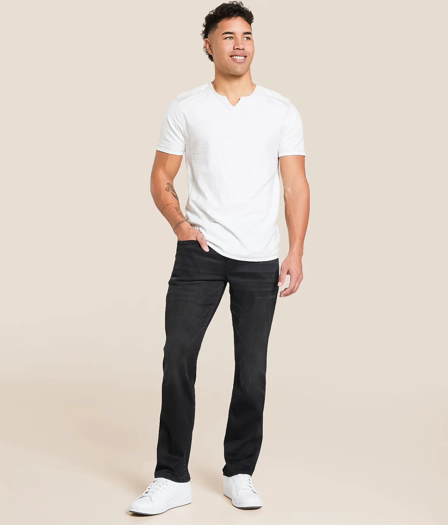 Buckle Black Vintage Three Straight Stretch Jean Conwell Discount