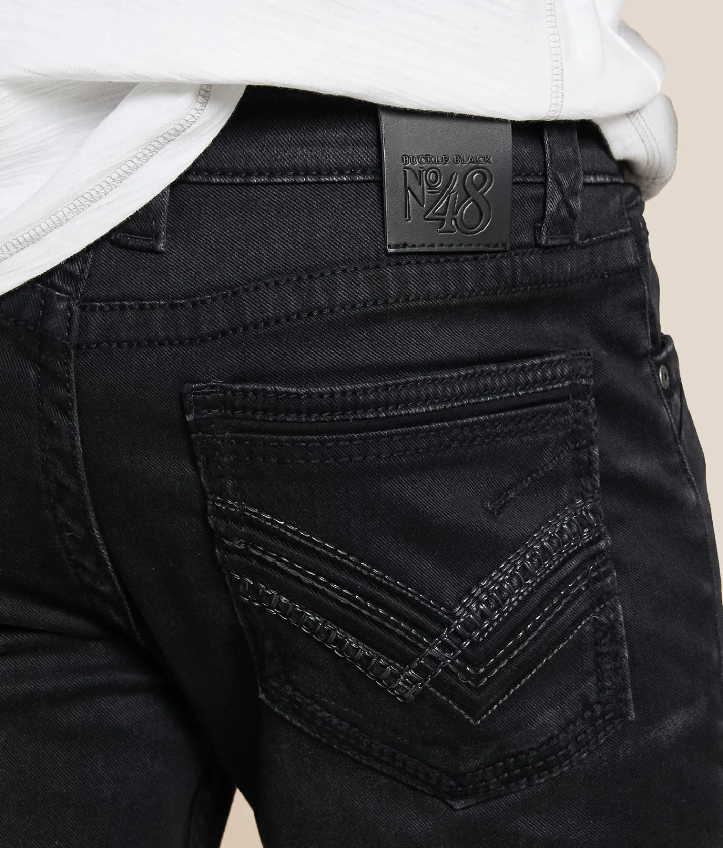 Buckle Black Vintage Three Straight Stretch Jean Conwell Discount