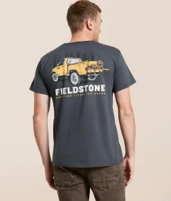 Fieldstone Vintage Truck Dog T-Shirt Pepper Sale