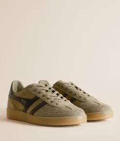 Shoes | Gola® Viper Leather Sneaker Khaki Black Gum