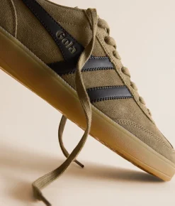 Shoes | Gola® Viper Leather Sneaker Khaki Black Gum