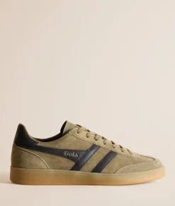 Shoes | Gola® Viper Leather Sneaker Khaki Black Gum