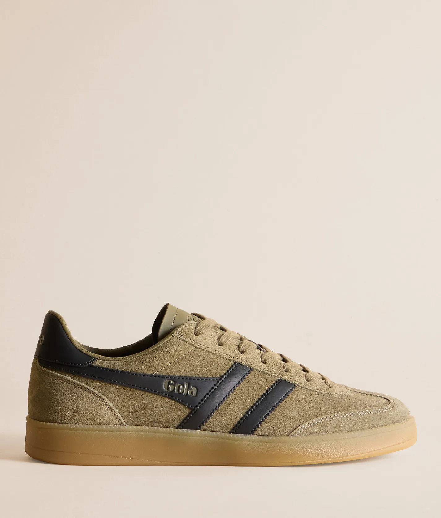 Shoes | Gola® Viper Leather Sneaker Khaki Black Gum