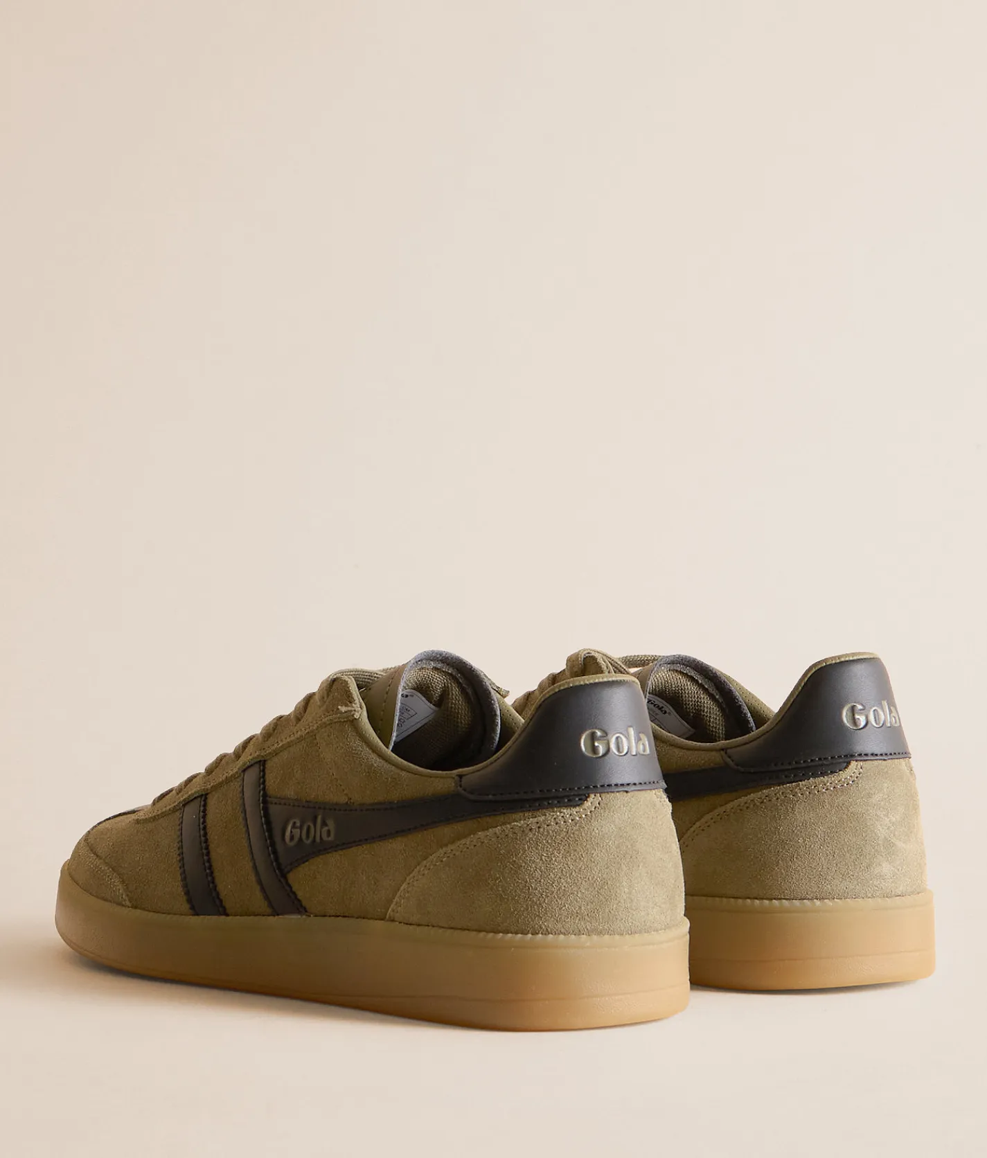 Shoes | Gola® Viper Leather Sneaker Khaki Black Gum