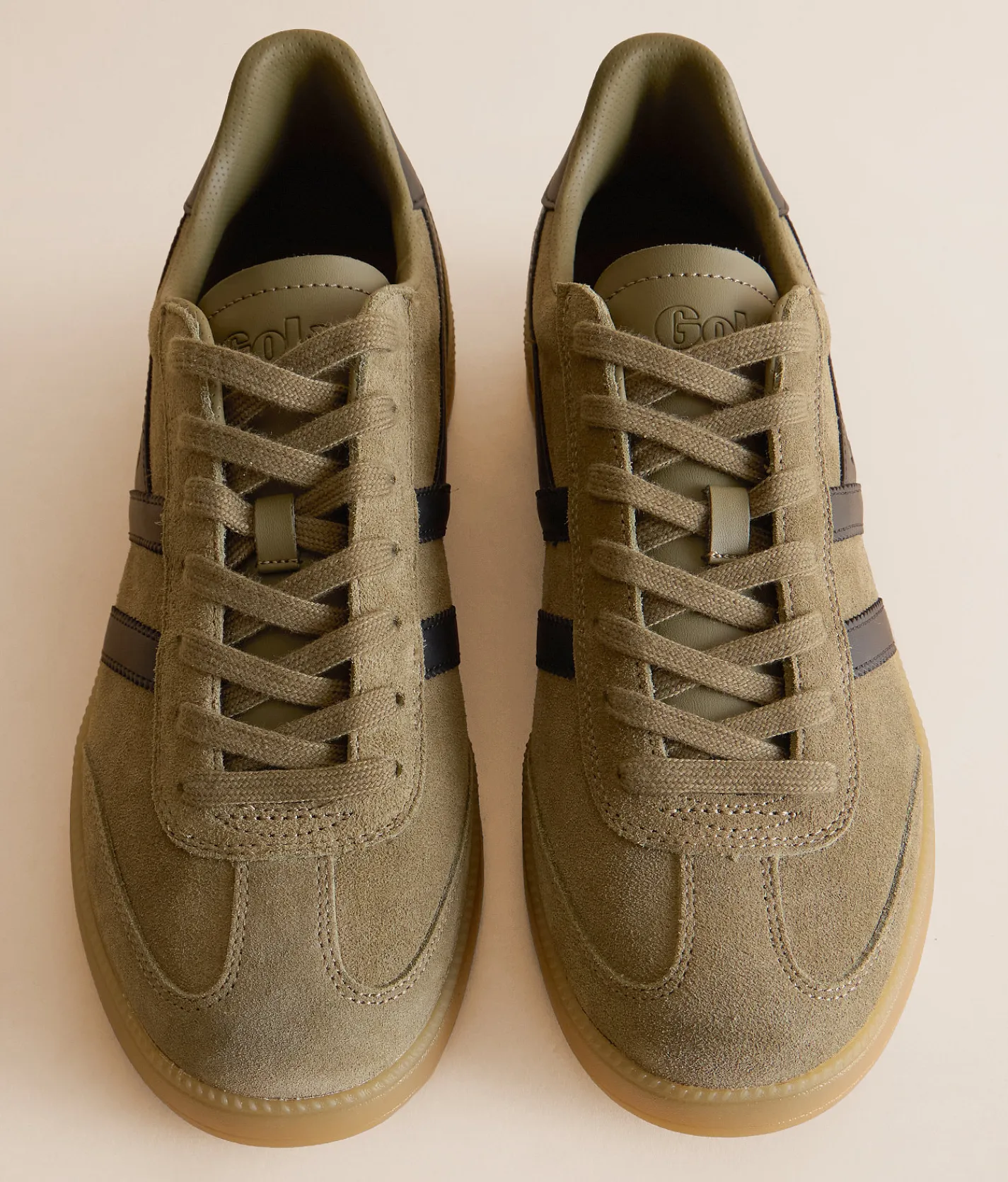 Shoes | Gola® Viper Leather Sneaker Khaki Black Gum