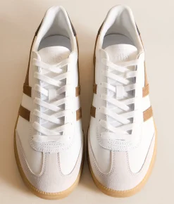 Gola® Viper Leather Sneaker White Tobacco Black Gum Best