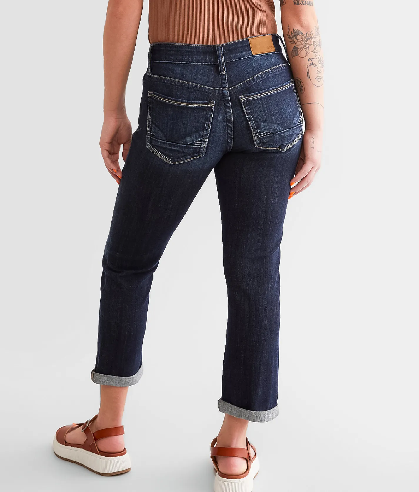 Daytrip Virgo Stretch Capri Jean Dark 278 Discount