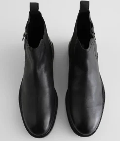 Shoes | Steve Madden Vise Leather Boot Black