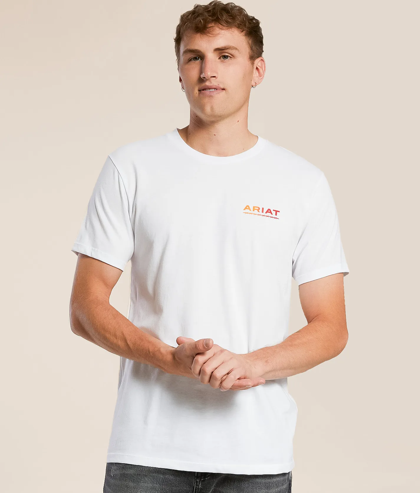 Tops|Graphic T-Shirts | Ariat Visible Valley Flag T-Shirt Black