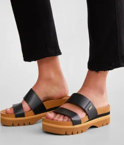 Reef Vista Hi Cushioned Flatform Sandal Black New