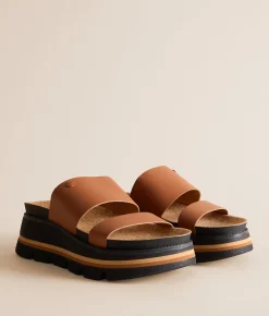 Reef Vista Luxe Leather Sandal Cocoa Black Clearance