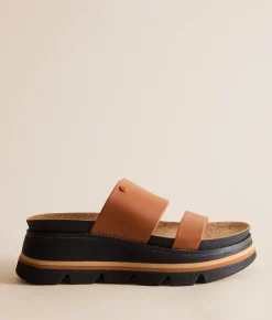 Reef Vista Luxe Leather Sandal Cocoa Black Clearance