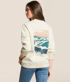 Tops | LIV Outdoor Vista Slopes Oversized Pullover Birch