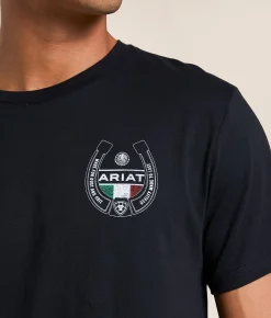 Ariat Viva Horseshoe T-Shirt Dark Shadow Discount
